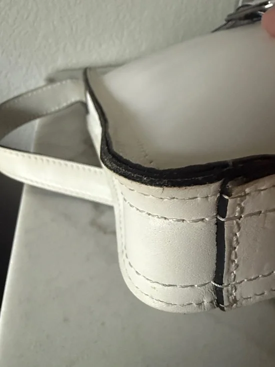 Patricia Nash White Leather Crossbody Bag with Card Holder - Picture 6 of 12